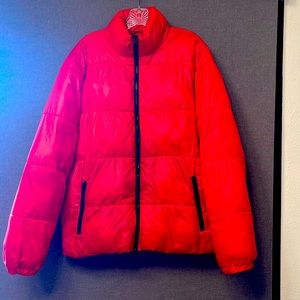 Fashion Nova men’s size medium red puffer jacket